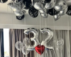 Happy Birthday balloons 32 years Cyprus