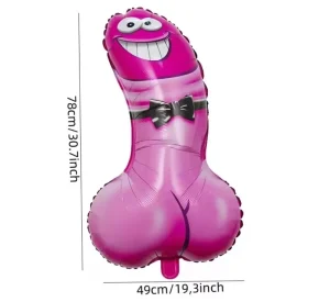 Funny violet penis foil balloon Cyprus